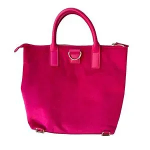 Juicy Couture Velvet Tote Bag Hot Pink Backpack Satin Bow Size M Juicy Couture | Bags | Nwot Juicy Couture Hot Pink Velour  main image 2